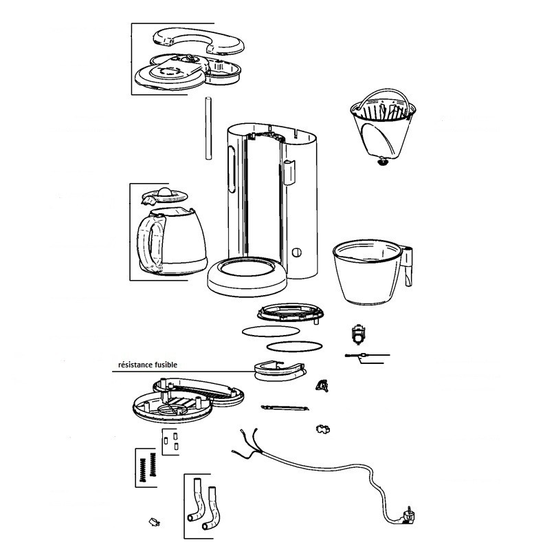 Verseuse Filtre R sistance Support Cafeti re Express Seb CM431100 AJA 