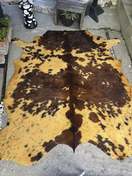 Peau de vache jaune moutarde - La Petite Boutique