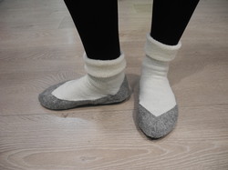 Chaussettes, Chaussons anti-dérapant "COSYSHOE" adulte - BAMBINOS