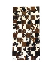 Tapis patchwork marron carr de 10 cm - La Petite Boutique