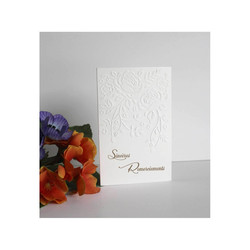 Remerciements dcs, Carte condolances | Roses Gaufres - Amalgame imprimeur-graveur