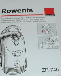 sacs papier aspirateur Rowenta dymbo plus integral con ZR745 - MENA ISERE SERVICE - Pices dtaches et accessoires lectromnager