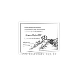 Carte de remerciements de dcs, Deuil | Avignonn - Amalgame imprimeur-graveur
