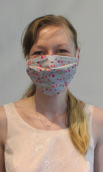 Masque 2 couches de tissu coton 6.5 pice/lot de 4 - Cration Sign Edith 