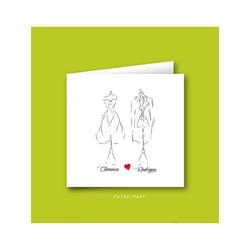 Faire-part mariage, invitation mariage | Costumire - Amalgame imprimeur-graveur