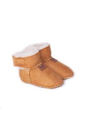 Chausson bottines b�b� en peau d'agneau - La Petite Boutique