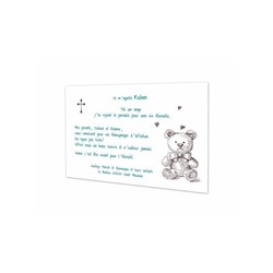 Remerciements de Dcs, carte pour les petits | Kodiak - Amalgame imprimeur-graveur