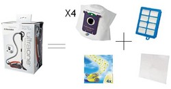 lot sac filtre hépa moteur sachet parfum Ultraone Electrolux - Pièces détachées et accessoires Electrolux - MENA ISERE SERVICE