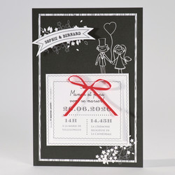 Faire-part mariage, carte invitation | Livia - Amalgame imprimeur-graveur