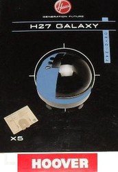 Sacs aspirateur Galaxy Hoover H27 lot de 5 pochettes papier  - MENA ISERE SERVICE - Pices dtaches et accessoires lectromnager