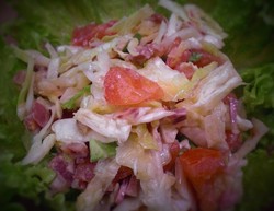 Salade Multicolore Maison (Chou et Museau) - boucherie traiteur BIGOT