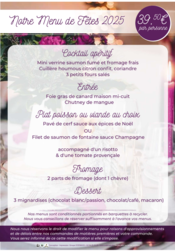 Menus de f�tes