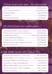 Menus de f�tes charcuterie dor�