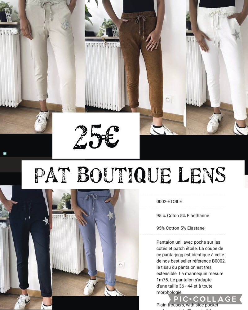Pantalon  - PANTALONS  - PAT'BOUTIQUE - Voir en grand