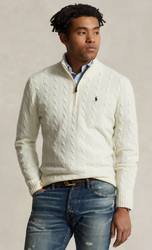 RALPH LAUREN Pull Demi Zip Torsade - MONSIEUR JAMES