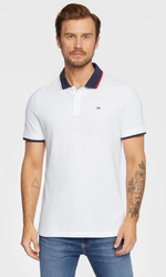 TOMMY JEANS Polo REG FLAG NECK - JAMES