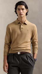 RALPH LAUREN Pull Col Polo en Laine - MONSIEUR JAMES