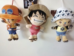 peluche ONE PIECE Luffy -Chopper -SABO - POMME D'AMOUR