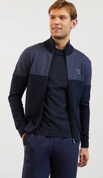 EDEN PARK Cardigan Zipp LA VIE EN BLEU - MONSIEUR JAMES