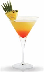 Tequila Sunrise : tequila, orange, grenadine - Cubana Bar