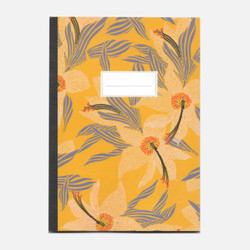 Cahier Modle fleurs orange - COTE FEEL GOOD