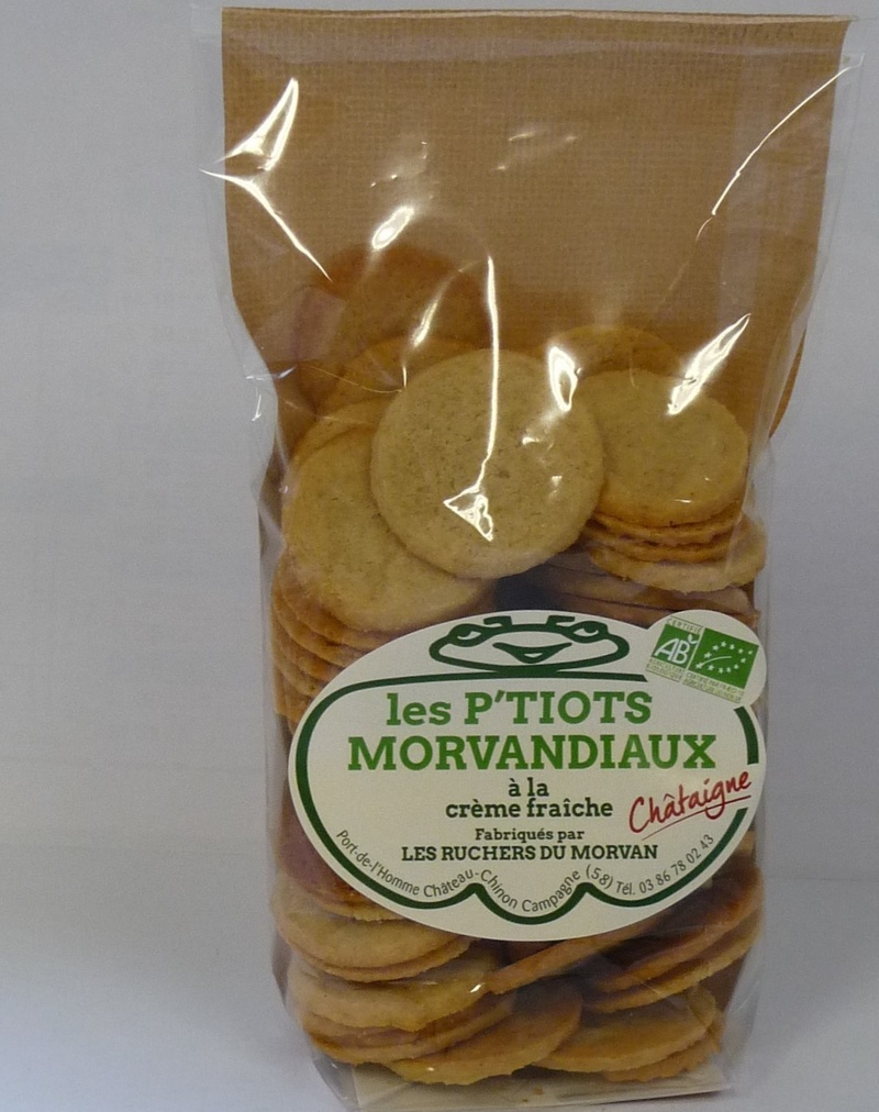 les P'TIOTS MORVANDIAUX CHÂTAIGNE - Biscuits - Pain d'épices - Les Ruchers du Morvan - Voir en grand