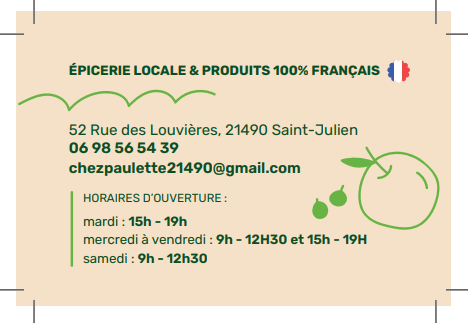 Boutique Chez Paulette - Norge et Tille