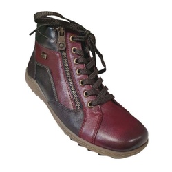 SNEAKERS LACET ZIP REMR1438 BORDEAUX - REMONTE - - LUDIVINE CHAUSSEUR- BRETEUIL