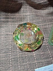 cendrier transparent fleur - Minacra