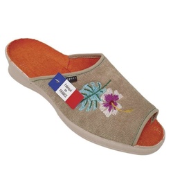 NADINE MULE OUVERTE  BEIGE - FARGEOT - - LUDIVINE CHAUSSEUR- BRETEUIL