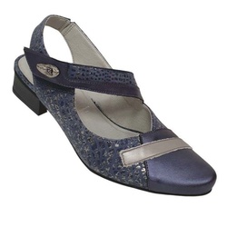 ESCARPIN DEMI-SAISON BLEU D8498 - DORKING - - LUDIVINE CHAUSSEUR- BRETEUIL