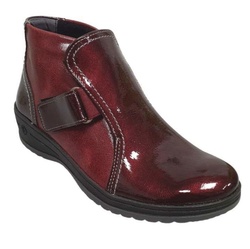 BOTTINE 2 VELCROS ART12000 BORDEAUX - SUAVE - 35 ET 36 - - LUDIVINE CHAUSSEUR- BRETEUIL