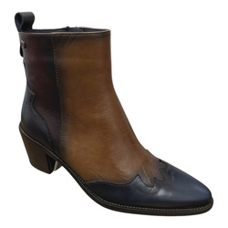 BOTTINE TALON 5 CM MARRON BOUT POINTU ZIP DORKING D9428 - LUDIVINE CHAUSSEUR- BRETEUIL
