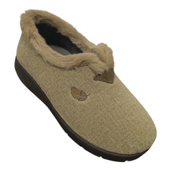 PANTOUFLE BEIGE PLUMAFLEX  PL14236 - LUDIVINE CHAUSSEUR- BRETEUIL