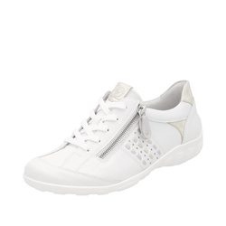 SNEAKERS BLANC LACET ZIP 3404 REMONTE - LUDIVINE CHAUSSEUR- BRETEUIL