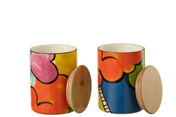 Pot De Rangement Porcelaine Pop Art - Imagine