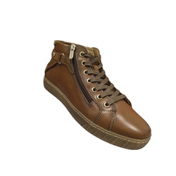 SNEAKERS MONTANT LACET ZIP MARRON PIKOLINOS W7B8868 - LUDIVINE CHAUSSEUR- BRETEUIL