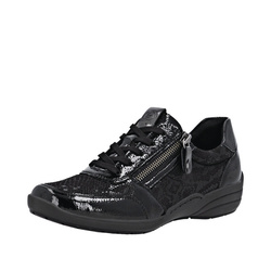 SNEAKERS STRECH NOIR LARGEUR H REMONTE R7637 - LUDIVINE CHAUSSEUR- BRETEUIL