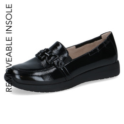 MOCASSIN NOIR VERNIS LARGEUR G CAPRICE 24708 - LUDIVINE CHAUSSEUR- BRETEUIL