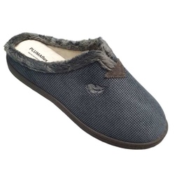 MULE BLEU PL12248 - PLUMAFLEX - - LUDIVINE CHAUSSEUR- BRETEUIL