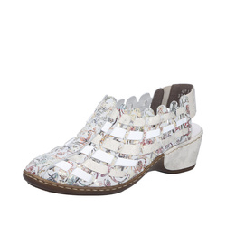 ESCARPIN TRESSE TALON DECOUPE RIEKER 47156 - LUDIVINE CHAUSSEUR- BRETEUIL