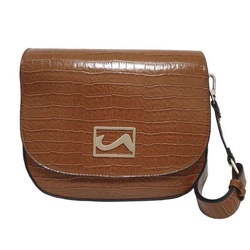 SAC A MAIN CROCO COGNAC - ARA - - LUDIVINE CHAUSSEUR- BRETEUIL