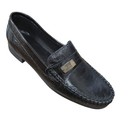 MOCASSIN QAYLA VERNIS NOIR - ARTIKA - - LUDIVINE CHAUSSEUR- BRETEUIL