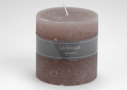 BOUGIE GSSE CYLINDRE TAUPE - Imagine