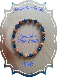 Bracelet Cyanite - Aux pierres de Lune