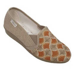 ME2096 PANTOUFLE BEIGE ORANGE - LA MAISON DE L'ESPADRILLE -  - LUCAS CHAUSSEUR BY LUDIVINE CHAUSSEUR- BRETEUIL