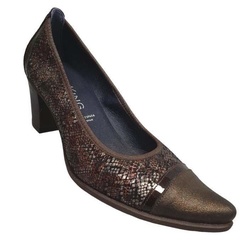 ESCARPIN MARRON D7588 - DORKING - 36 - - LUDIVINE CHAUSSEUR- BRETEUIL