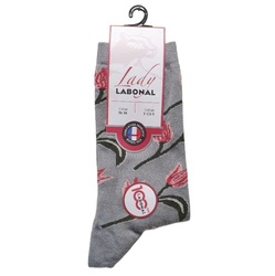 CHAUSSETTES FEMMES COTON FLEURS 53049 - LABONAL - - LUDIVINE CHAUSSEUR- BRETEUIL