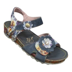 NU PIED BLEU DOUBLE VELCRO LAURA VITA BRCYANO65 - LUDIVINE CHAUSSEUR- BRETEUIL