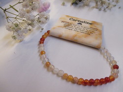 Cornaline bracelet perle de 3mm - Original's